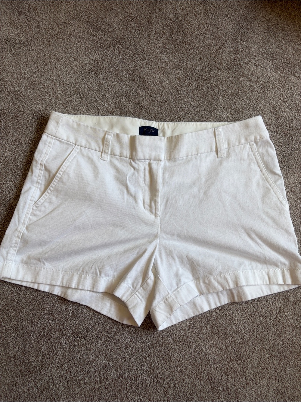 J. Crew white Cotton Chino Shorts